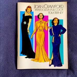 Joan Crawford Paper Dolls Book by Tom Tierney 1983